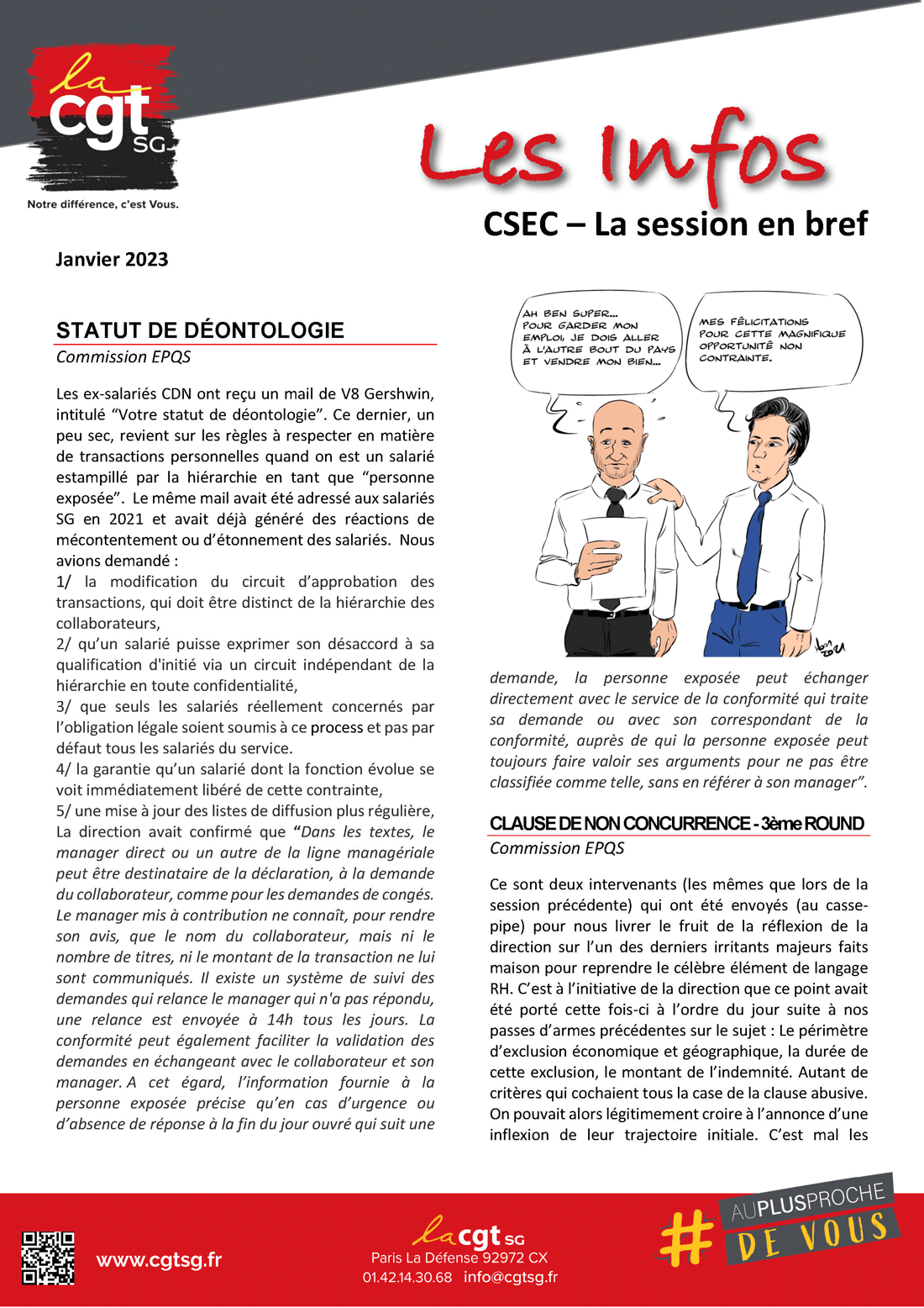 IEn bref : Les infos du CSEC session janvier 2023